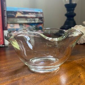 Vintage Heritage Clear Mayonnaise Bowl by Indiana Glass